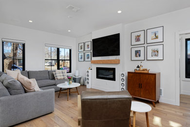 Inspiration for a living room remodel in Denver
