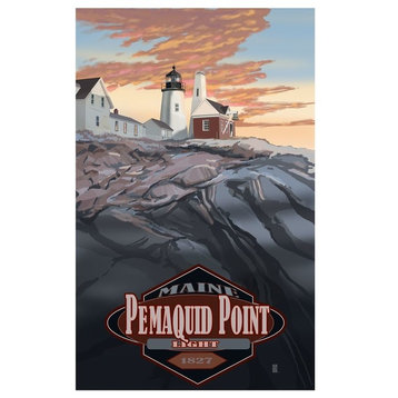 Mike Rangner Pemaquid Point Lighthouse Art Print, 30"x45"
