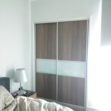 Doors for closet in elegant bedroom