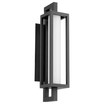 Parlor Soft Contemporary Wall Mount, Textured Black
