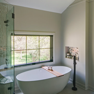 Organized Oasis - A Transitional Bathroom Remodel