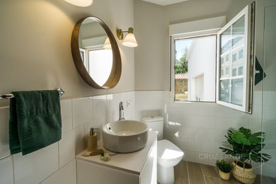 Reforma de un antiguo baño de vivienda residencial