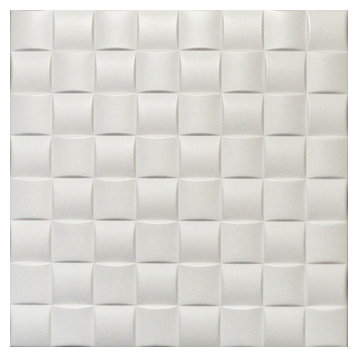 20"x20" Styrofoam Glue Up Ceiling Tiles, R35W Plain White