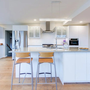 Alki Kitchen, Living Room, & Deck