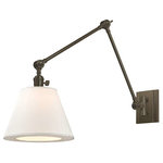 Hudson Valley - Hudson Valley Hillsdale 1-Light Swing Arm Wall Sconce, Old Bronze - 6234-OB - Old bronze Finish