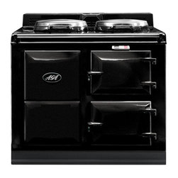 AGA Traditional Electric 2 Oven Cooker, Black | A2O-E-MOD-BLK - Gas Ranges And Electric Ranges