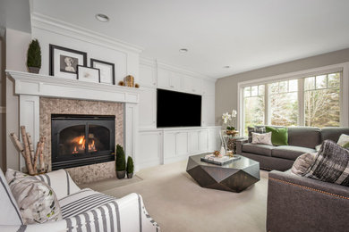 Family room - family room idea in Minneapolis