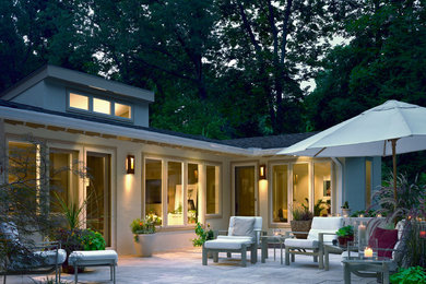 Transitional exterior home idea in Philadelphia