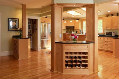 Inspiration for a craftsman kitchen remodel in Boston