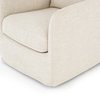 Banks Cambric Ivory Swivel Club Chair