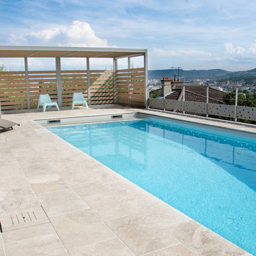 Jaune & Bleu - Piscine sur mesure