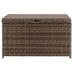 Crosley - Bradenton Wicker Storage Bin - Your outdoor entertaining is kept organized with the Bradenton Storage Bin. The sturdy steel frame is woven over with UV resistant resin wicker, and offers a full coverage plastic lid deck, ensuring safety for its contents.