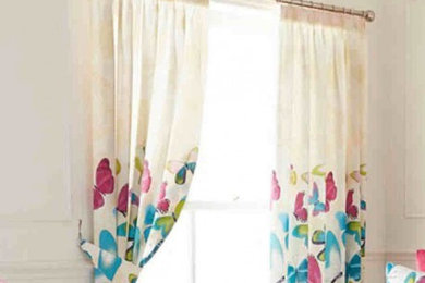 Gaveno Cavailia Fashion Butterfly Design Curtains With Tie Backs GC