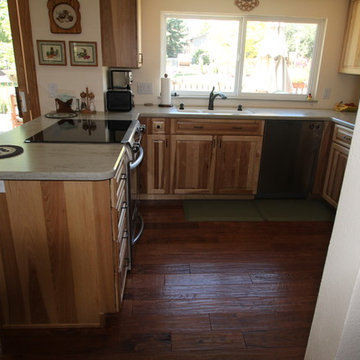 Natural Hickory Small Kitchen
