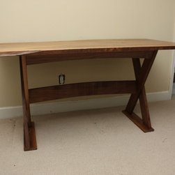 Rustic Walnut Trestle Desk - Products