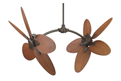 Caruso by Fanimation Oil Rubbed Bronze with All Weather Brown blades
