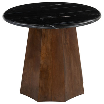 Era Accent Table Black and Brown