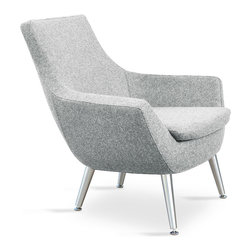 Rebecca Armchair | Silver - Armchairs And Accent Chairs