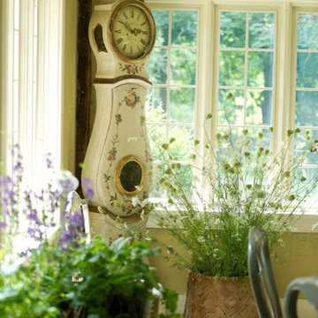 Swedish Country Kitchen - Flower Basket and Swedish Clock - Eleish van Breems