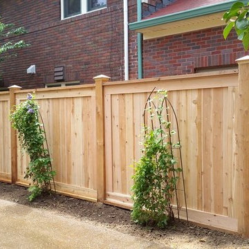 Dual Window Picture Frame Privacy Fence