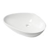ALFI brand ABC914 White 23" Fancy Above Mount Ceramic Sink