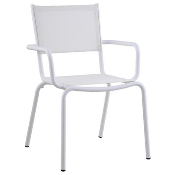 Outdoor Arm Chair W/ Aluminum Frame - 4 Per Box