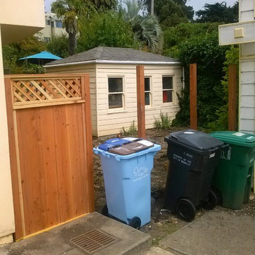 New Redwood Overlapping Fence in Kensington CA