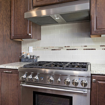 Dark Wood Extended Kitchen