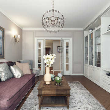 Interior design in residential complex "Chocolate"