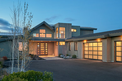Inspiration for a contemporary exterior home remodel in Other