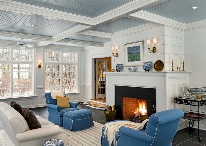 Traditional Family Room by Crisp Architects