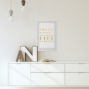 "Throw Kindness Around" Framed Painting Print