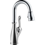 Delta - Delta Leland Single Handle Pull-Down Bar/Prep Faucet, Chrome, 9678-DST - Delta MagnaTite Docking uses a powerful integrated magnet to pull your faucet spray wand precisely into place and hold it there so it stays docked when not in use. Delta faucets with DIAMOND Seal Technology perform like new for life with a patented design which reduces leak points, is less hassle to install and lasts twice as long as the industry standard*. Kitchen faucets with Touch-Clean  Spray Holes  allow you to easily wipe away calcium and lime build-up with the touch of a finger. You can install with confidence, knowing that Delta faucets are backed by our Lifetime Limited Warranty.  *Industry standard is based on ASME A112.18.1 of 500,000 cycles.