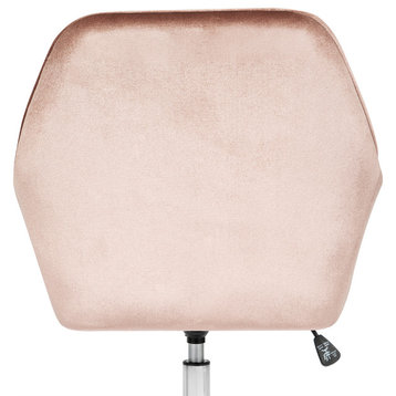 Kelly Swivel Vanity Chair, New Pink