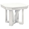 C.R. Plastics 25" Square End Table in White
