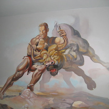 dodgeball mural