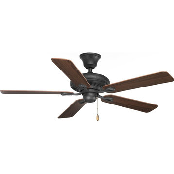 52" 5-Blade Ceiling Fan Finished, Forged Black