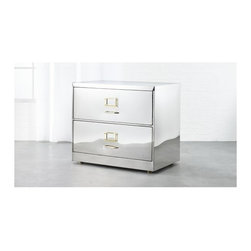 stainless steel file cabinet | CB2 - Cable Management