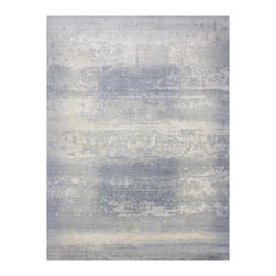 Sari Luxe Rapids II shown in Soft Blue - Area Rugs