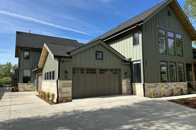 Example of a trendy exterior home design in Denver