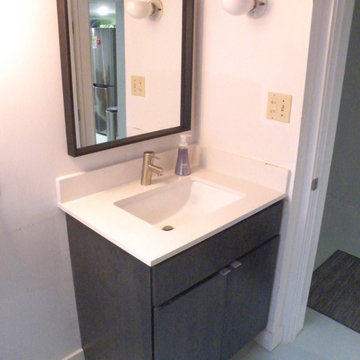 Berkeley Basement Re-do: (In Progress) Bath Vanity Area