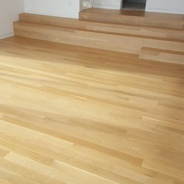 Custom White Oak Floors and Stairs