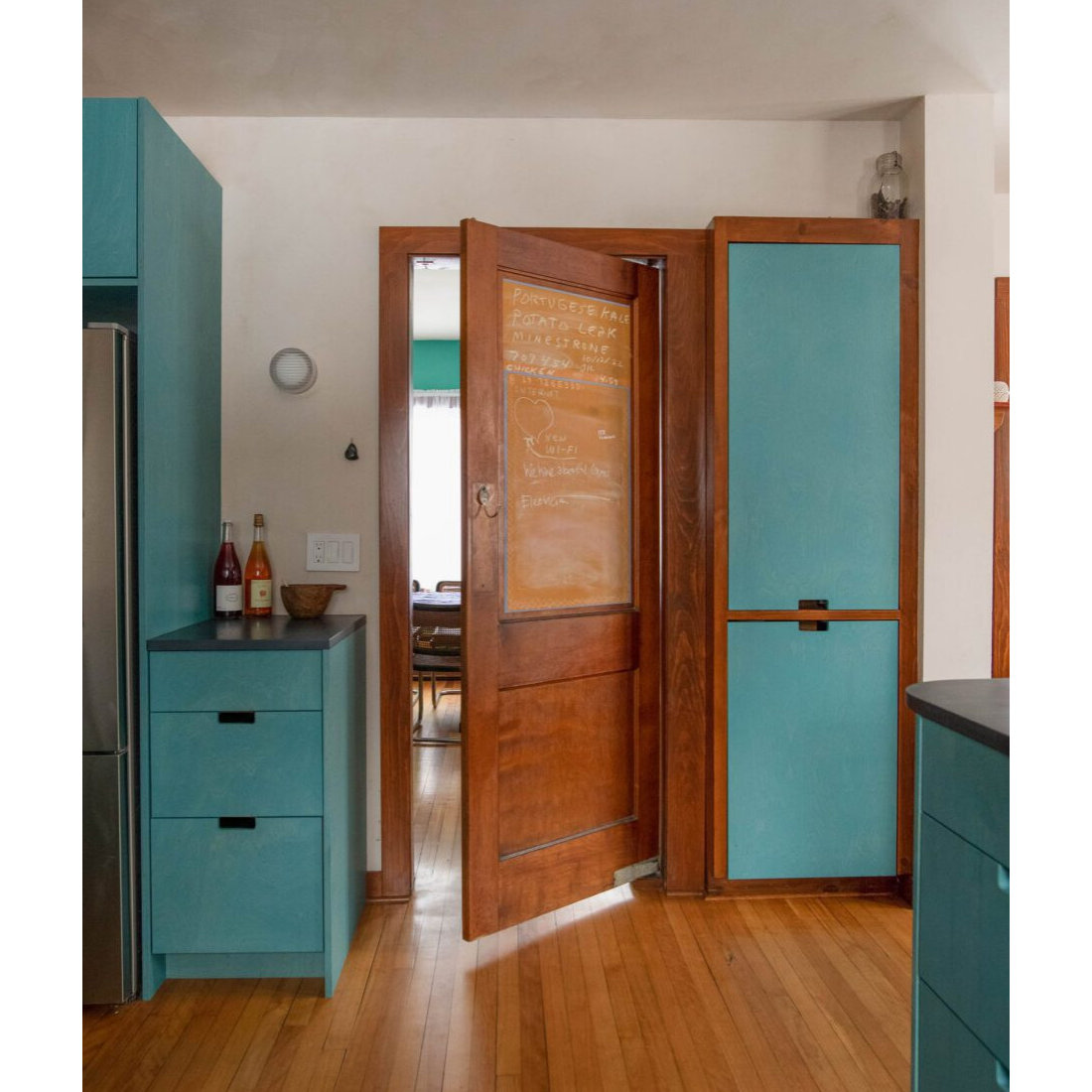 Custom Chalkboard Kitchen Door