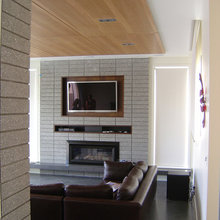 inside fireplace