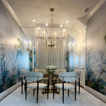 Old Hollywood Inspired Formal Dining-River Oaks
