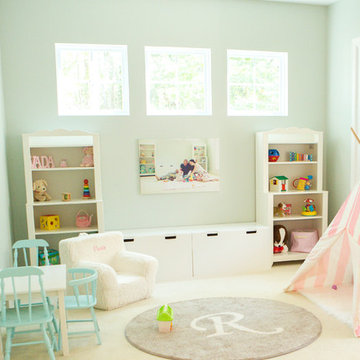 Custom Initial Monogram Rugs Playroom