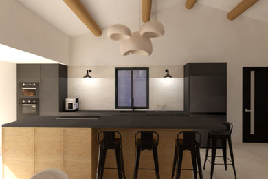Rénovation d'une villa et d'un garage en studio