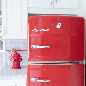 Retro Kitchen Makeover with White Cabinets- Johnson