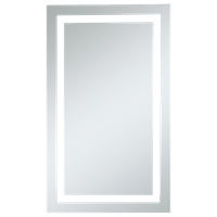 LED Dimmable Electric Rectangle Mirror, 24"x40"