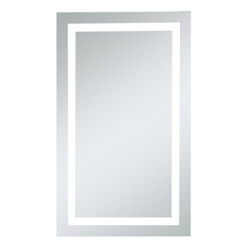 LED Dimmable Electric Rectangle Mirror, 24"x40"